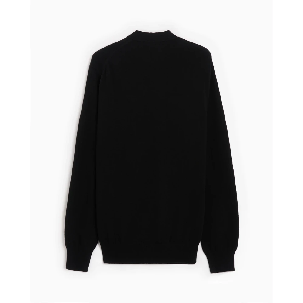 Comme des Garçons Zwarte Cardigan Sweaters met knoopsluiting Black Heren