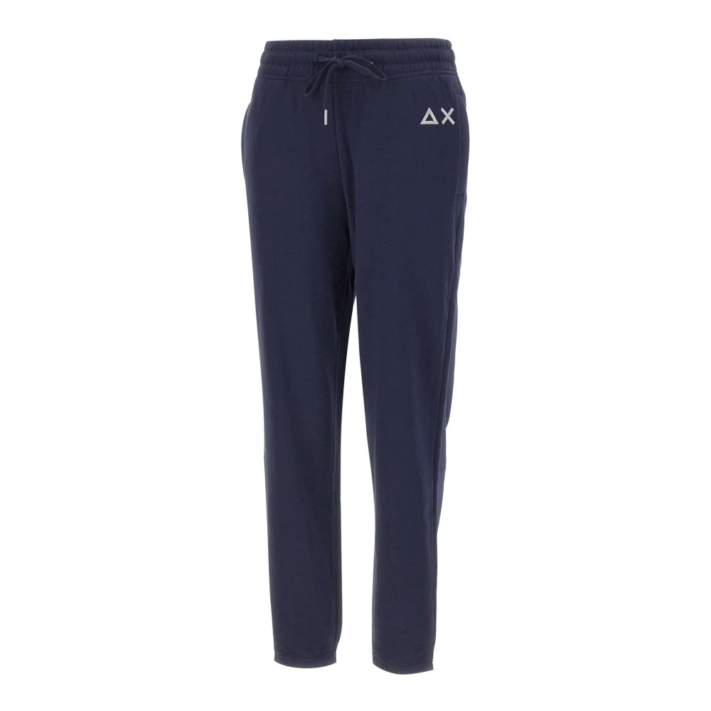 Sun68 Women's Blue Sweatpants, M, Basic Fleece Joggers