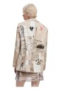 blazer-en-coton-imprime-avec-col-a-revers