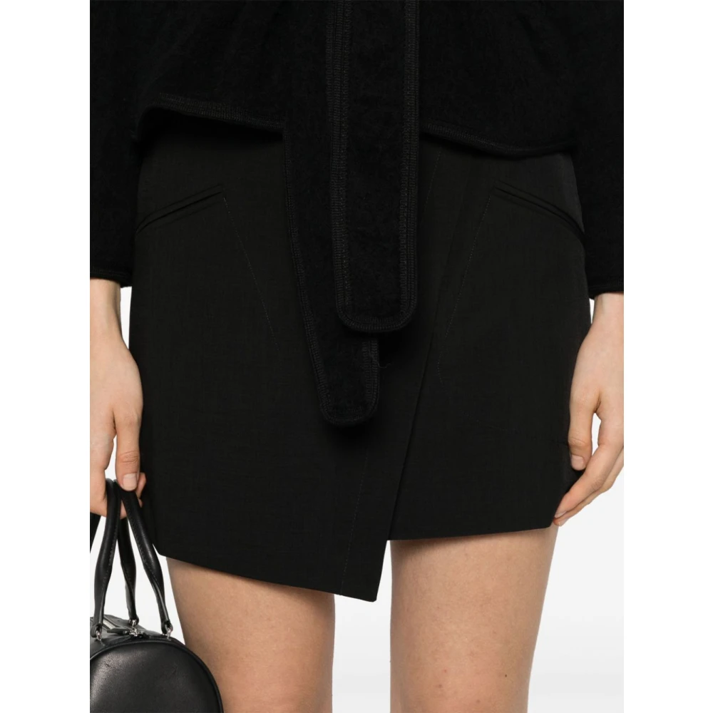 Birgitte Herskind Zwarte Wrap Mini Rok Black Dames