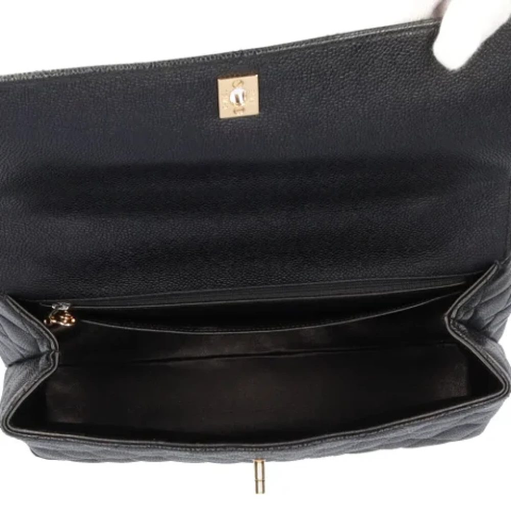 Chanel Vintage Pre-owned Leather handbags Black Dames