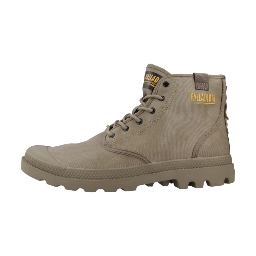 Palladium Green Lace-Up Boots, Male, 7 Uk, Stylish Lace-Up Boots For Women