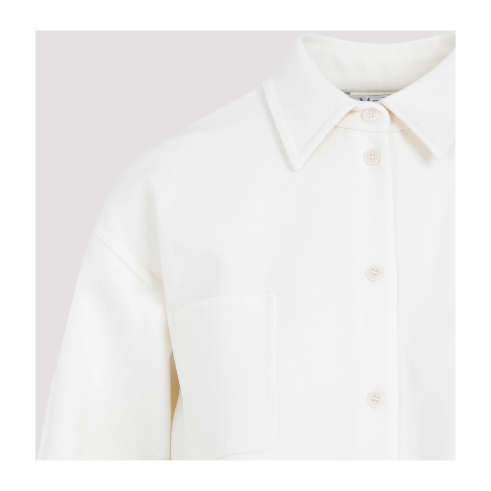 Max Mara Tirolo Shirt Jacket in Wit White Dames