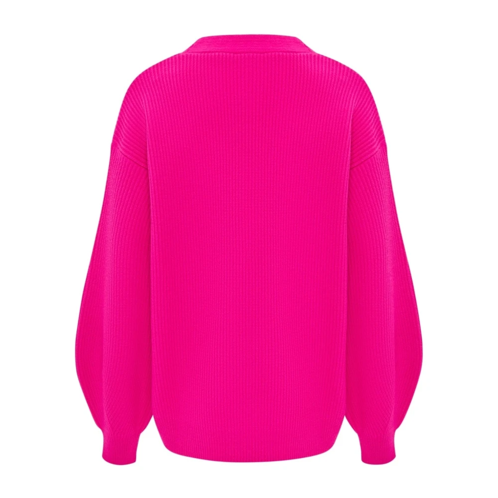 Cesare Gaspari Roze V-hals Vest Pink Dames