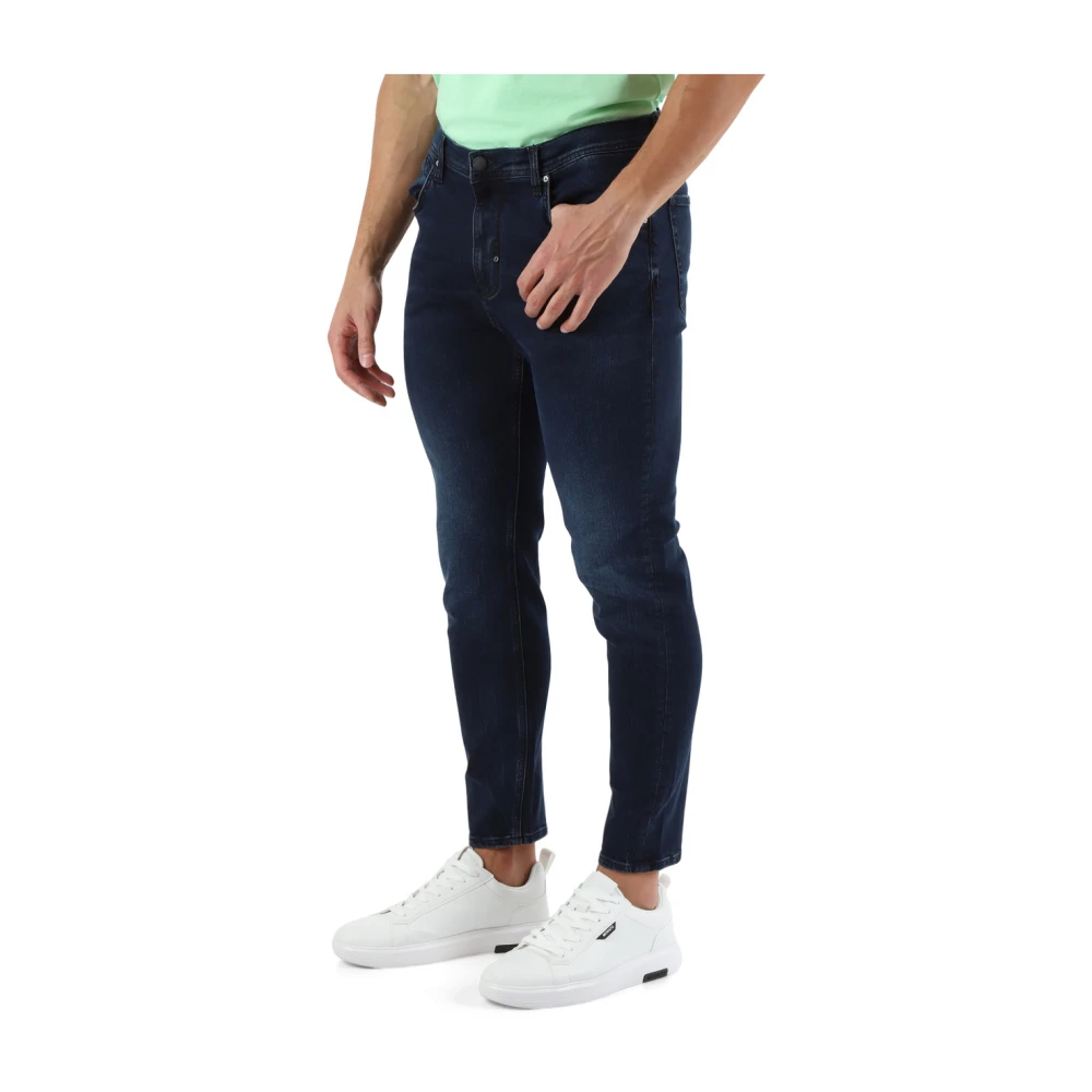 Antony Morato Cropped Skinny Fit Jeans met Vijf Zakken Blue Heren