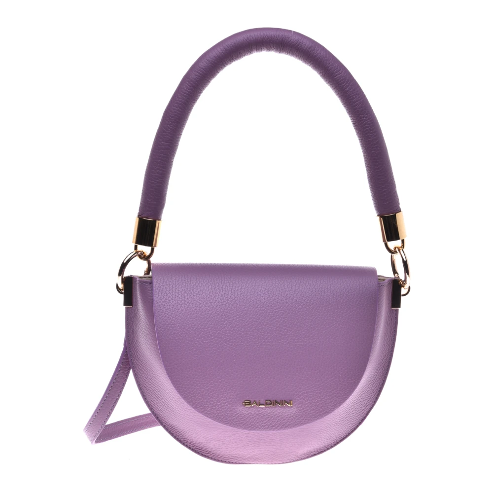 Baldinini Shoulder bag in lilac quilted leather Purple Dames