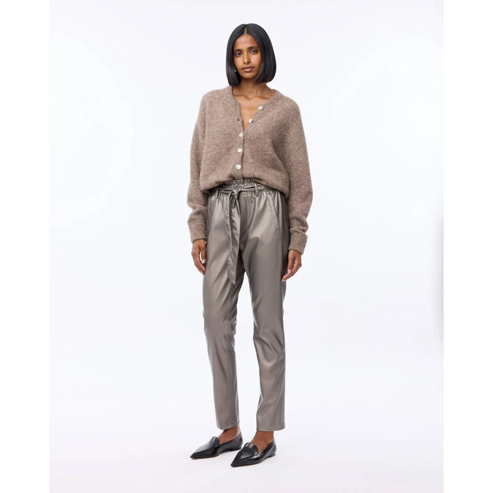 Knit-ted Stijlvolle Broek Francis Beige Dames
