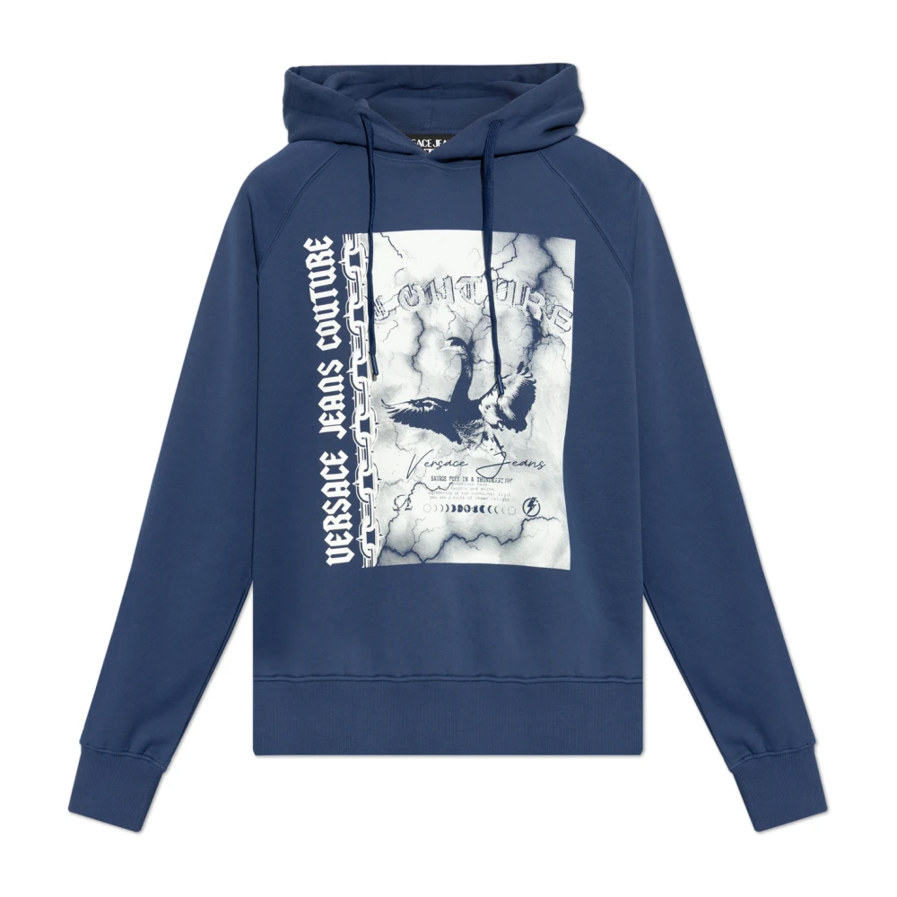 Versace Jeans Couture Gedrukte sweatshirt Blue Heren
