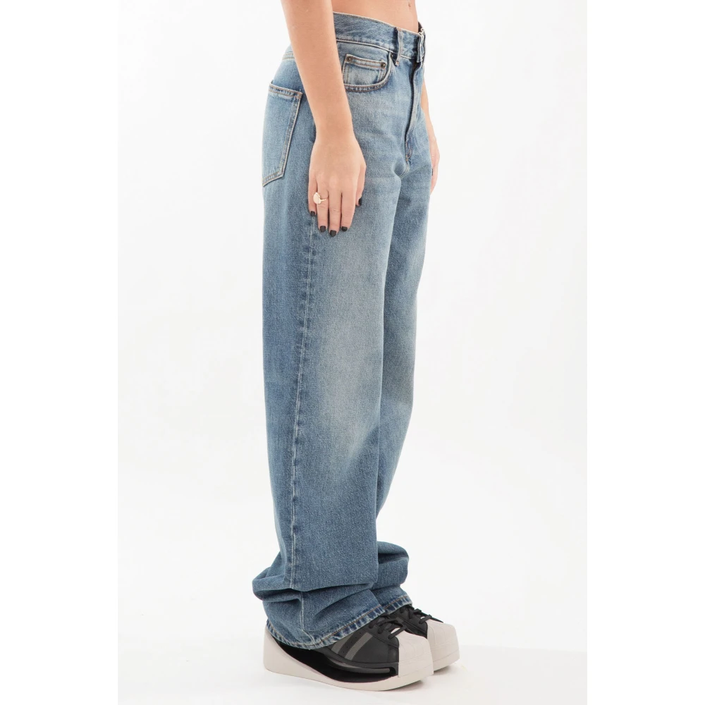 Haikure Blauwe Rechte Jeans Blue Dames