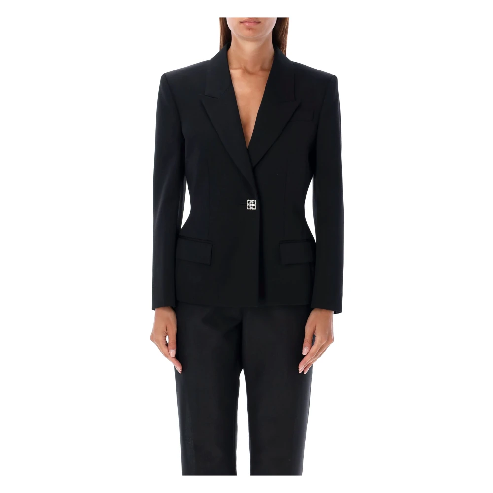 Givenchy Gestructureerd wollen jasje Black Dames