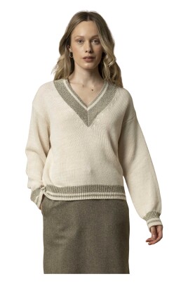 contrast-v-neck-sweater