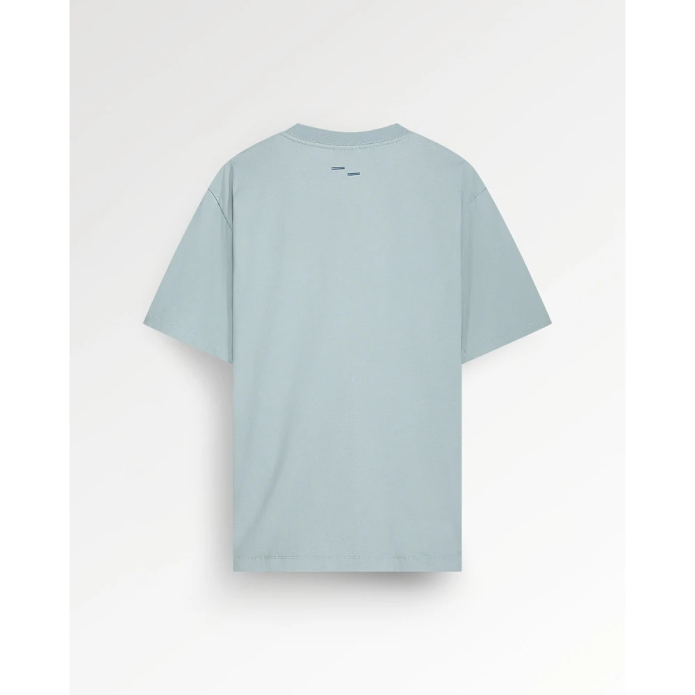 Filling Pieces T-shirt Embroidered Knot Arona Blue Heren