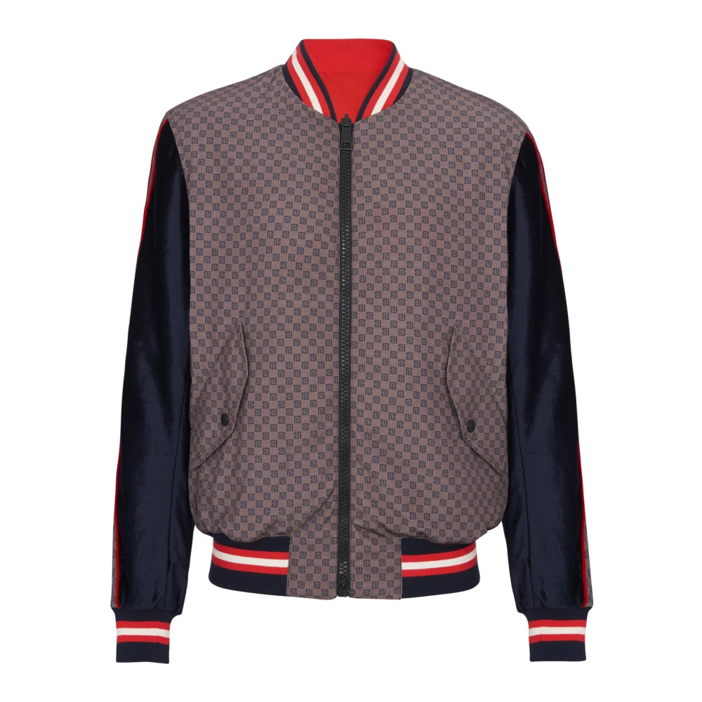Balmain Men's Multicolor Mini Monogram Bomber Jacket - Bomber Jackets - M - Jackets