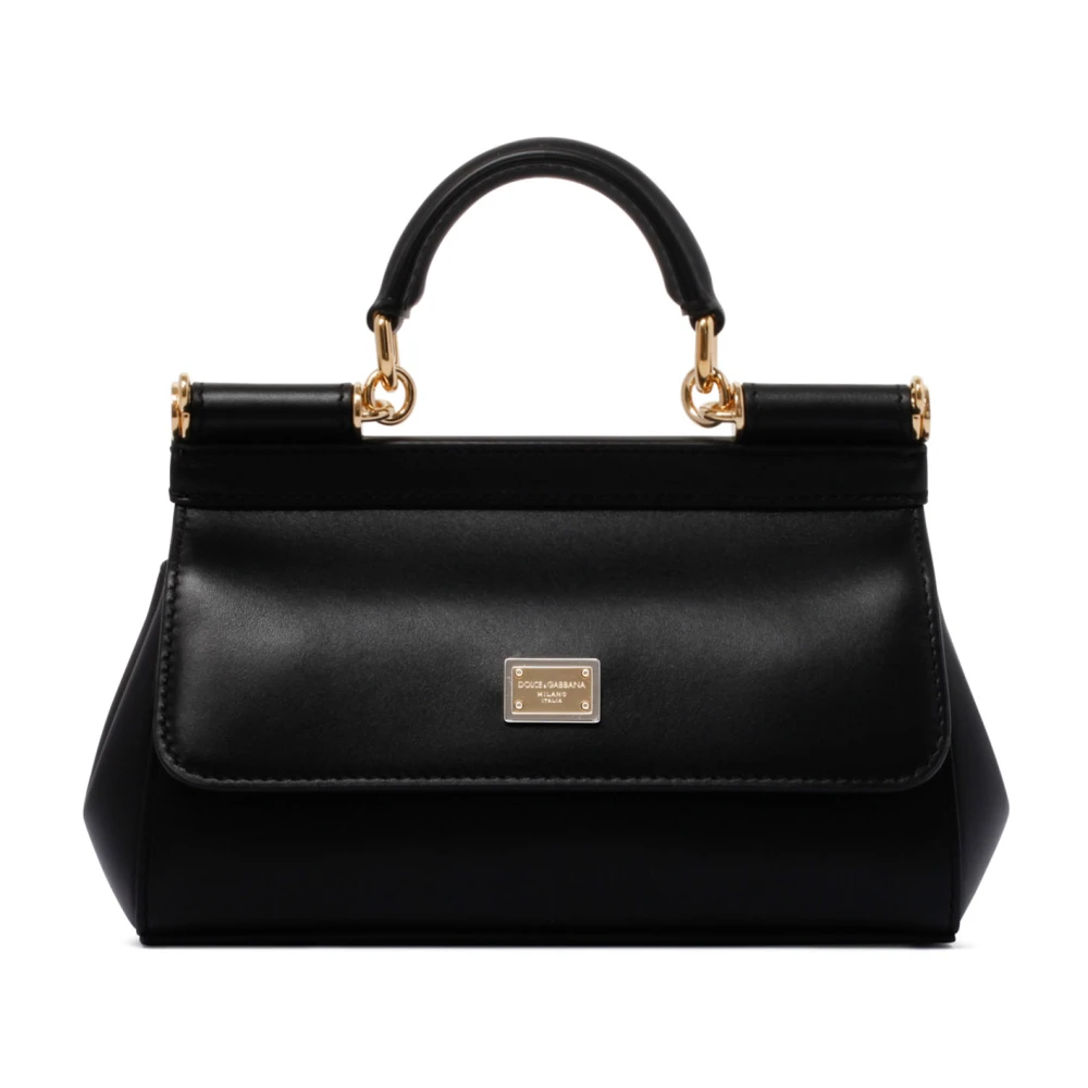 Dolce & Gabbana Svart Sicily Liten Handväska Black, Dam