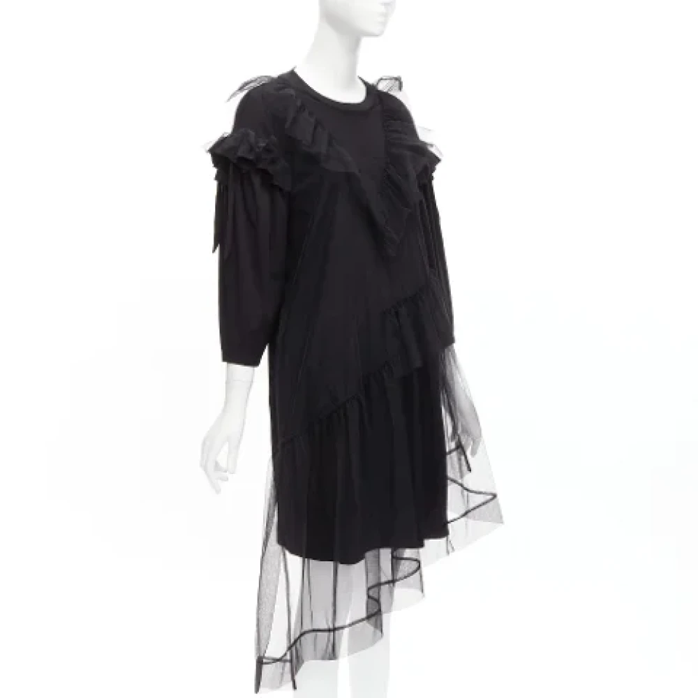 Simone Rocha Pre-owned Cotton dresses Black Dames