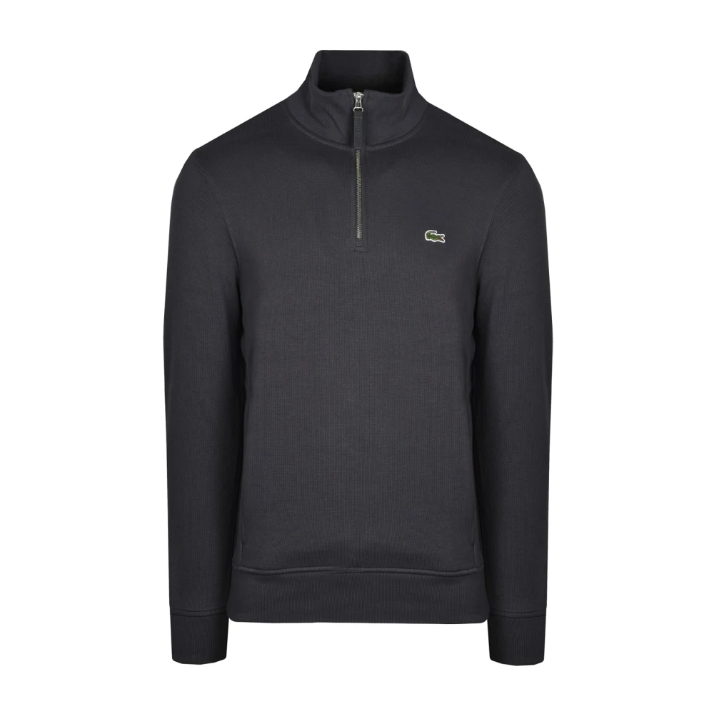 Lacoste Men's Gray Zip Jumper Anthracite - Sweatshirts - Xs - Sweatshirts & Hoodies