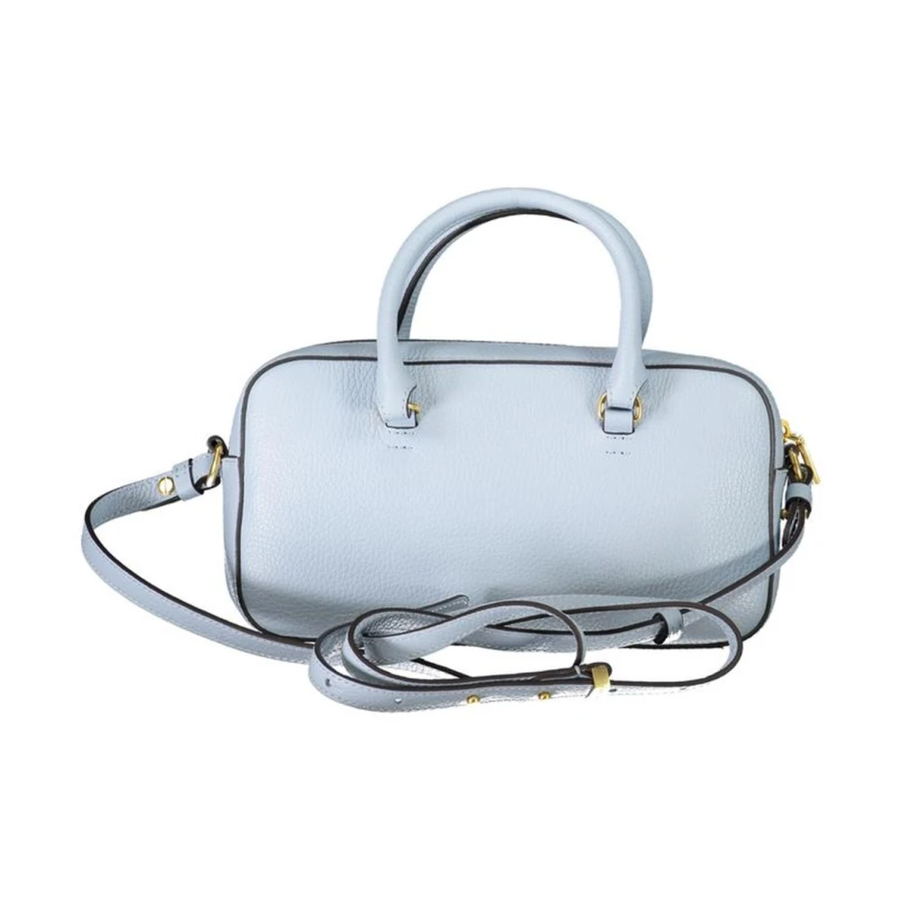 Coccinelle Blauwe Leren Handtas met Meerdere Zakken Blue Dames