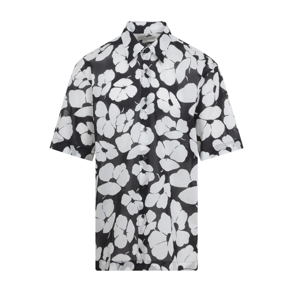 Dries Van Noten Men's Multicolor Shirts Clothing Black Ss26 - Short Sleeve Shirts - Xl - Shirts