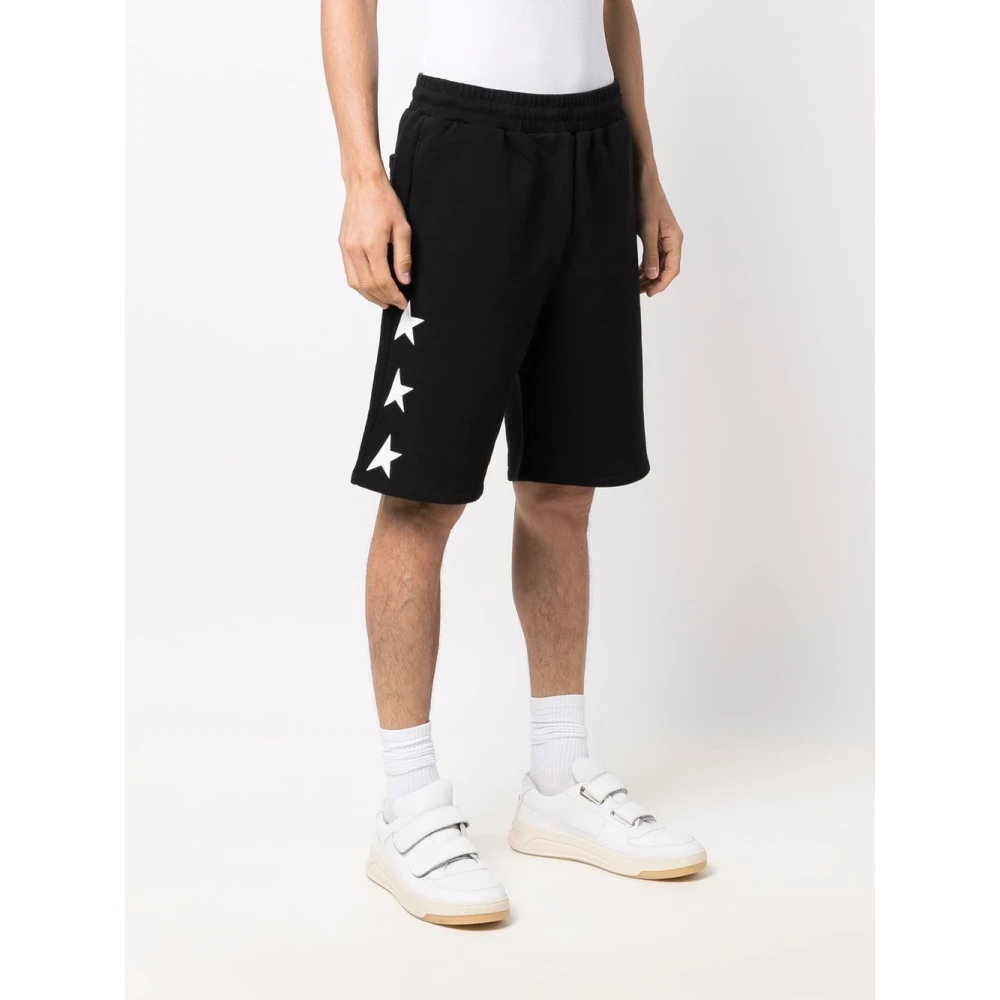 Golden Goose Zwarte denim shorts Black Heren