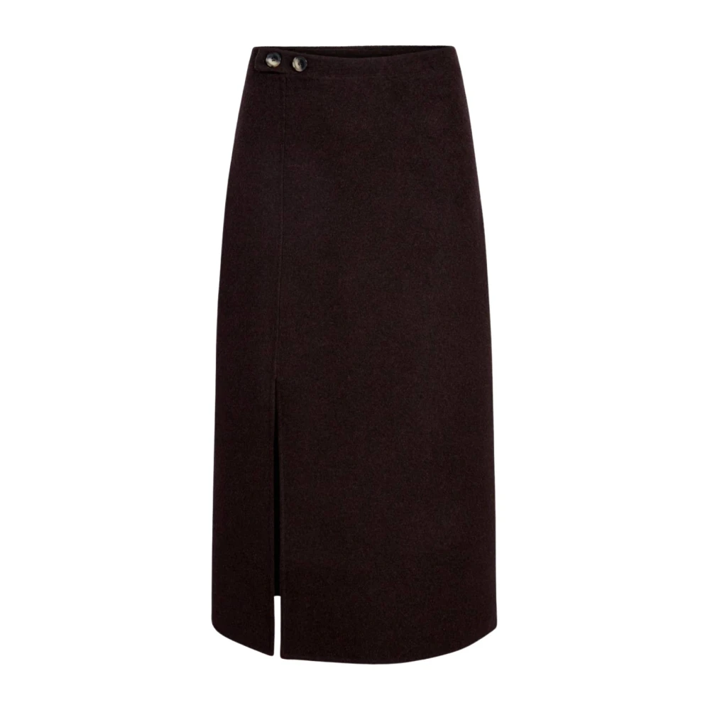 Proenza Schouler Chocoladebruine wollen rok Brown Dames
