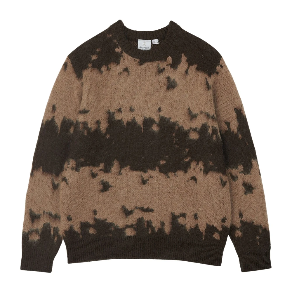 Gramicci Uomo Marrone Gramicci_maglione In Misto Mohair Taupe Splatter_marrone_s-Us_uomo - Immagine 4