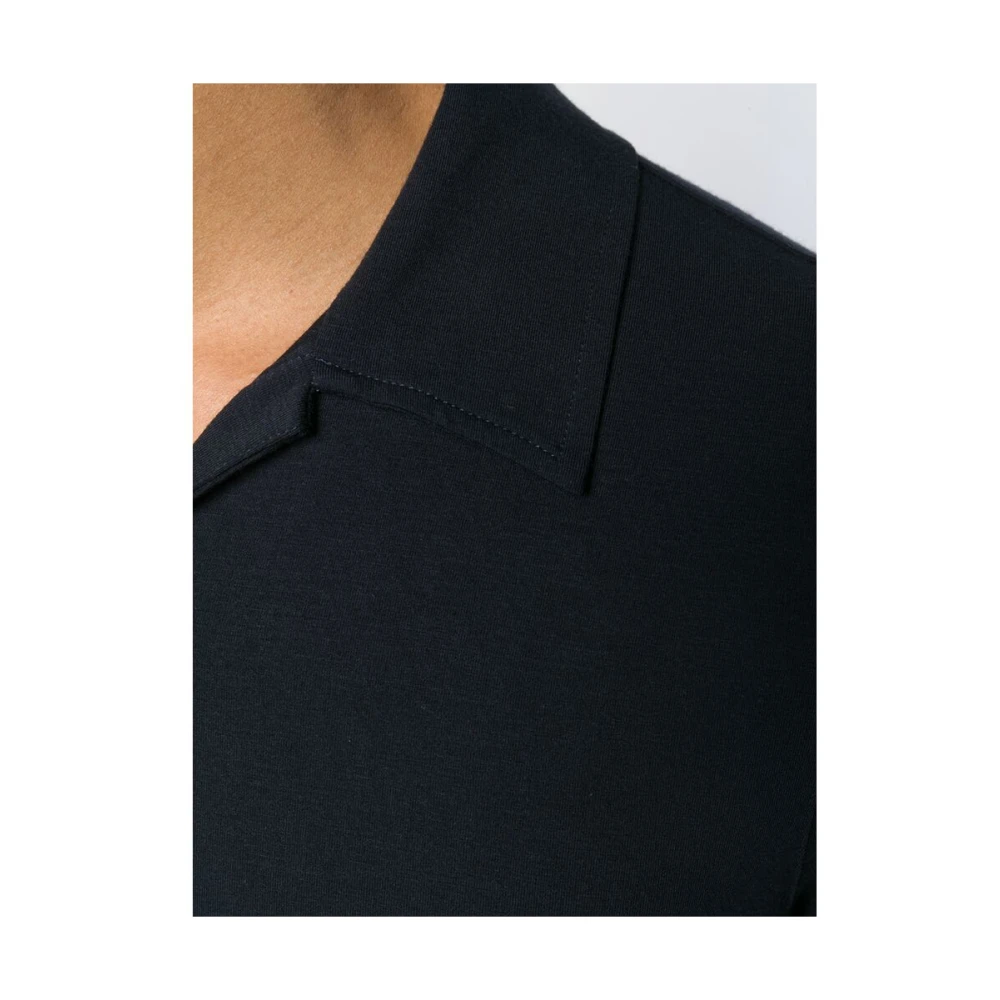 Giorgio Armani Navy Blue Polo Shirt Blue Heren