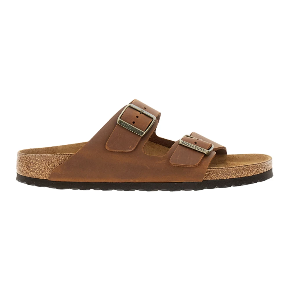 Birkenstock Men's Brown Sliders, 4 Uk, Arizona Narrow Fit