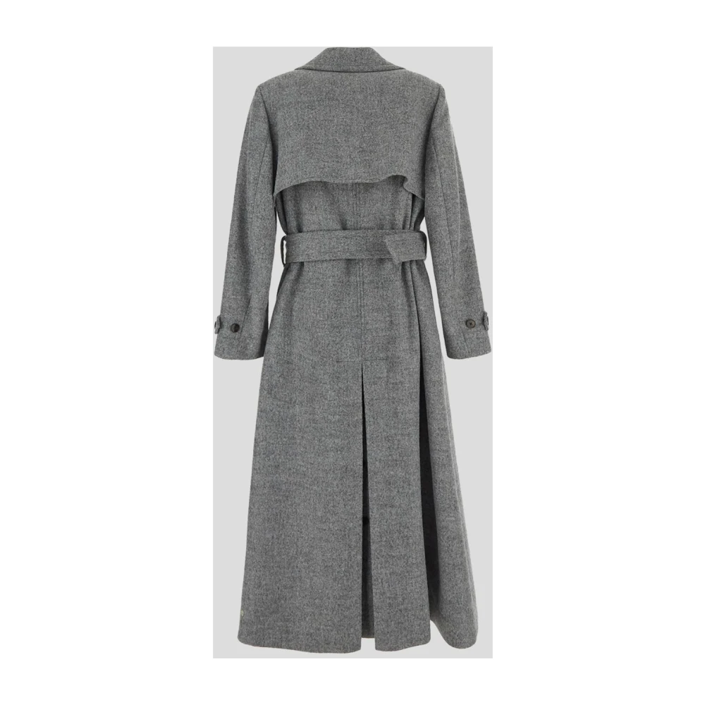 Lardini Dubbelbreasted wollen damesjas Gray Dames