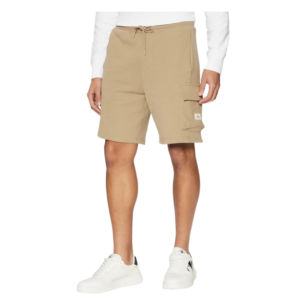 Calvin Klein Jeans Beige Versatile Men's Bermuda Shorts - Male - Casual Shorts - M - Shorts