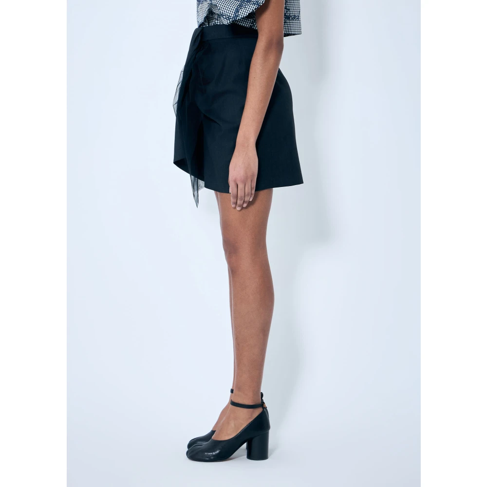 Vivienne Westwood Gedrapeerde Mini Rok Black Dames