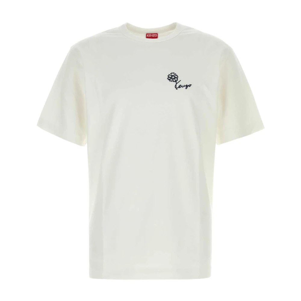 Kenzo Men's White Tulip Classic T-Shirt - T-Shirts - S - Tops