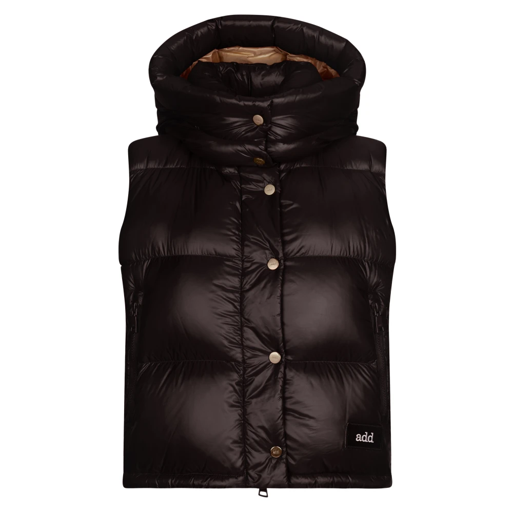 add Donsvest IN Glanzend Nylon Black Dames