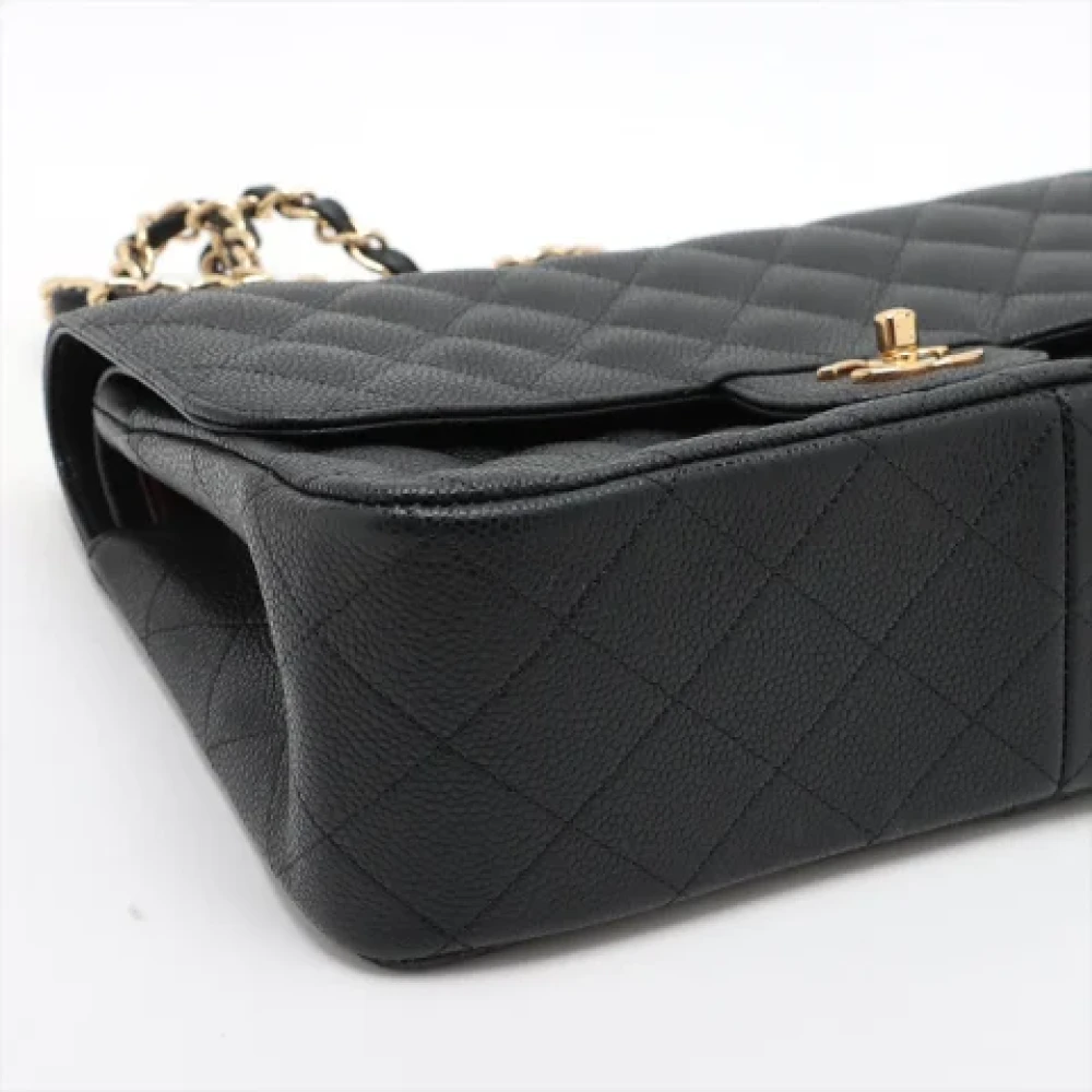 Chanel Vintage Pre-owned Leather handbags Black Dames