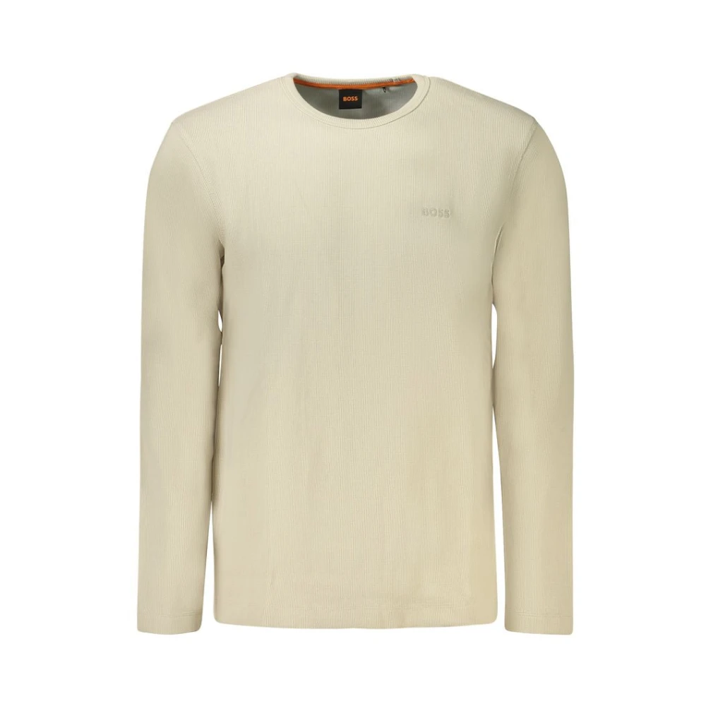 Hugo Boss Beige Katoenen Trui Beige Heren