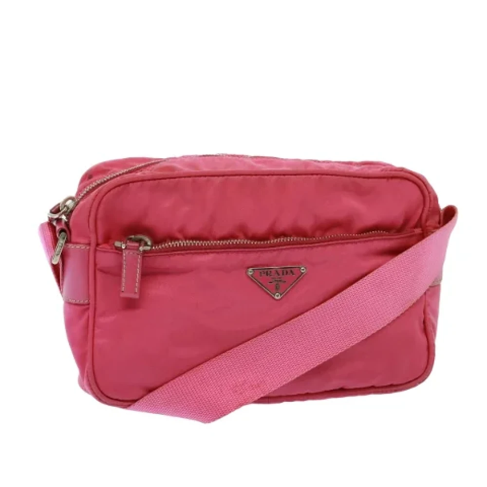 Prada Vintage Pre-owned Nylon prada-bags Pink Dames