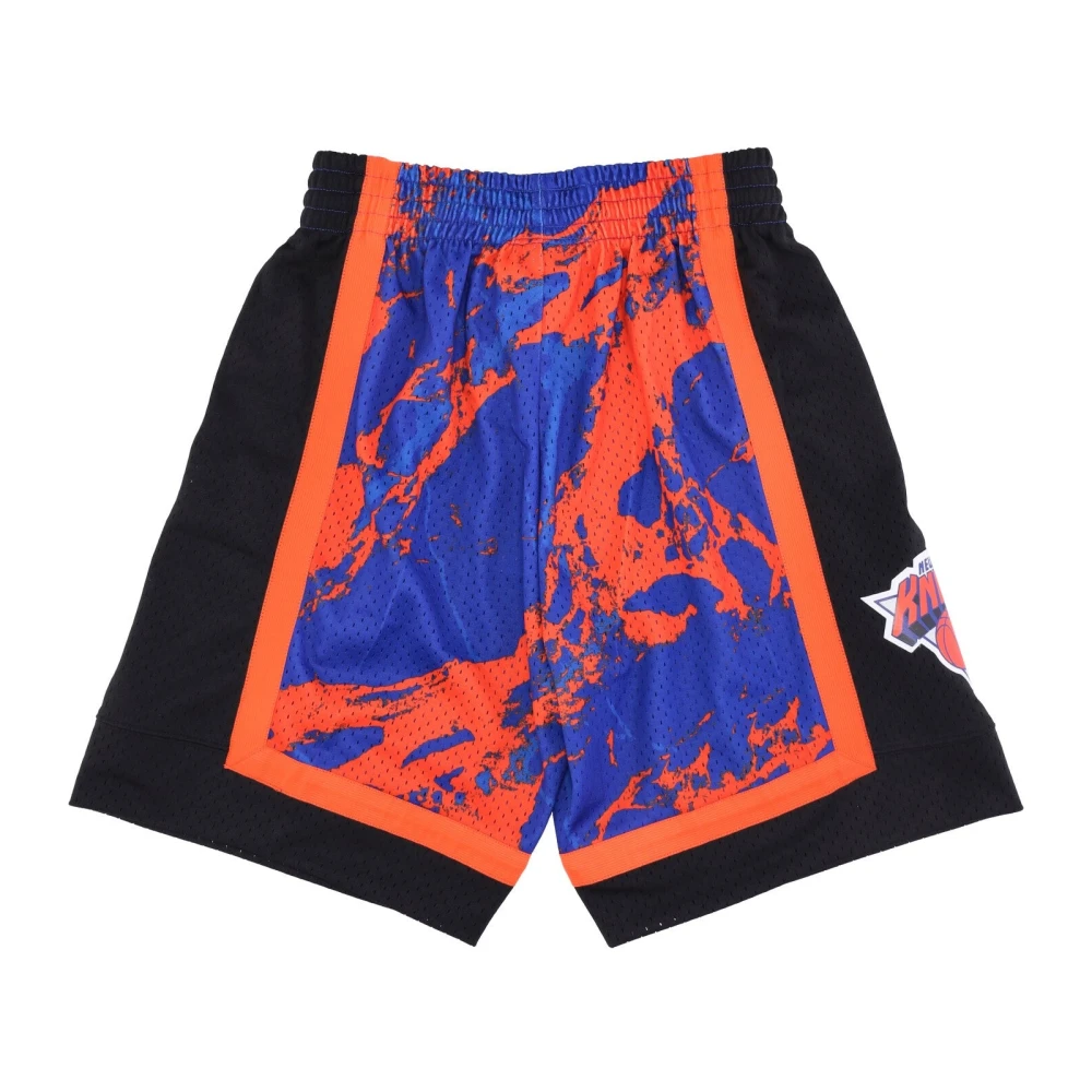 Mitchell & Ness NBA Team Marble Swingman Basketball Shorts Multicolor Heren