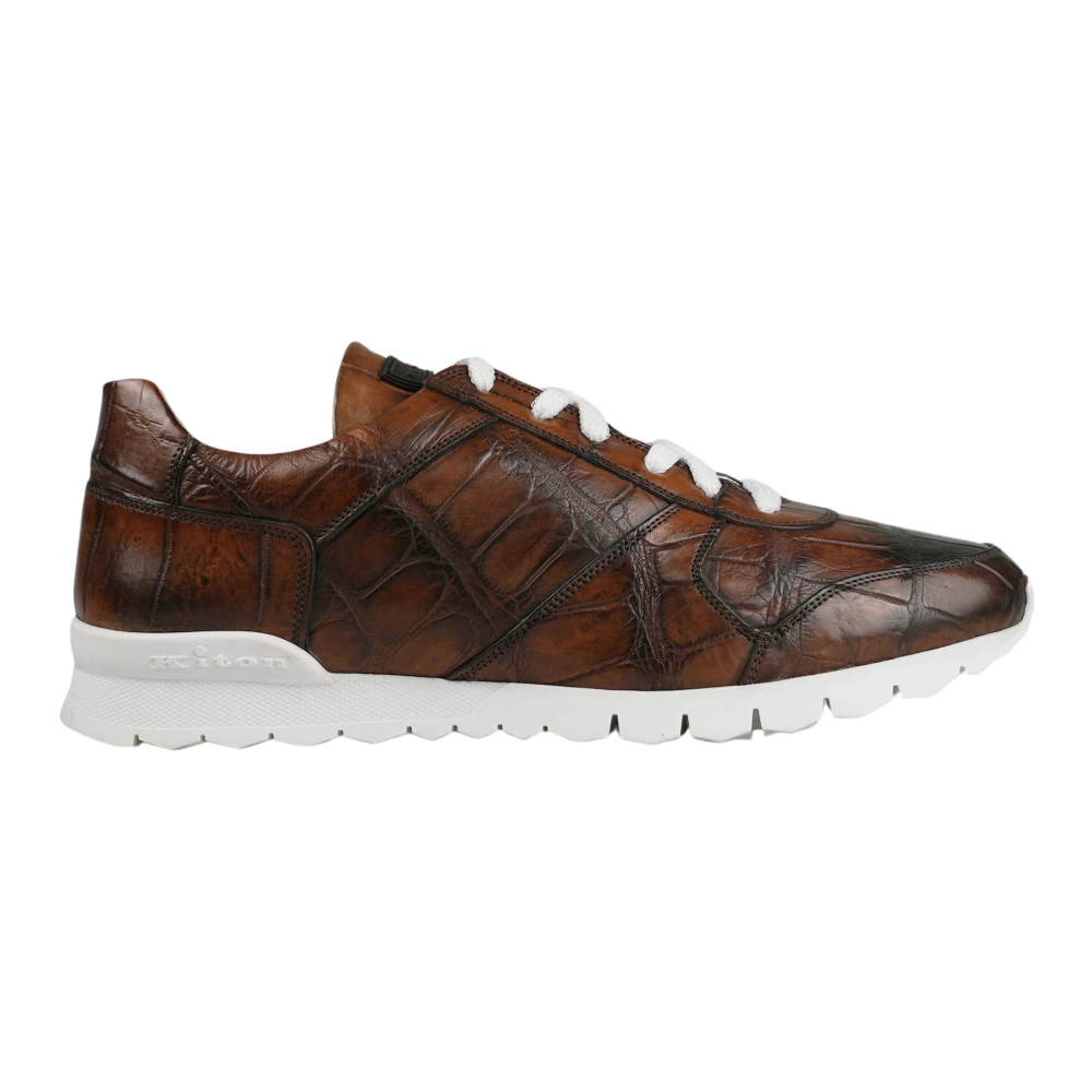 Kiton Ussvlawn-9 Sneakers Heren Schoenen Bruin