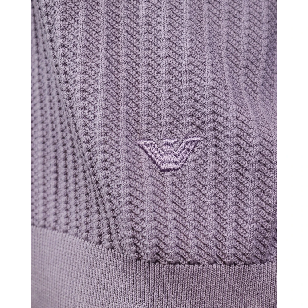Emporio Armani Lila Sweaters van Purple Heren