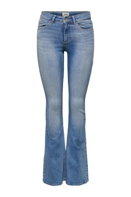 ONLBLUSH Mid Waist Flared Jeans