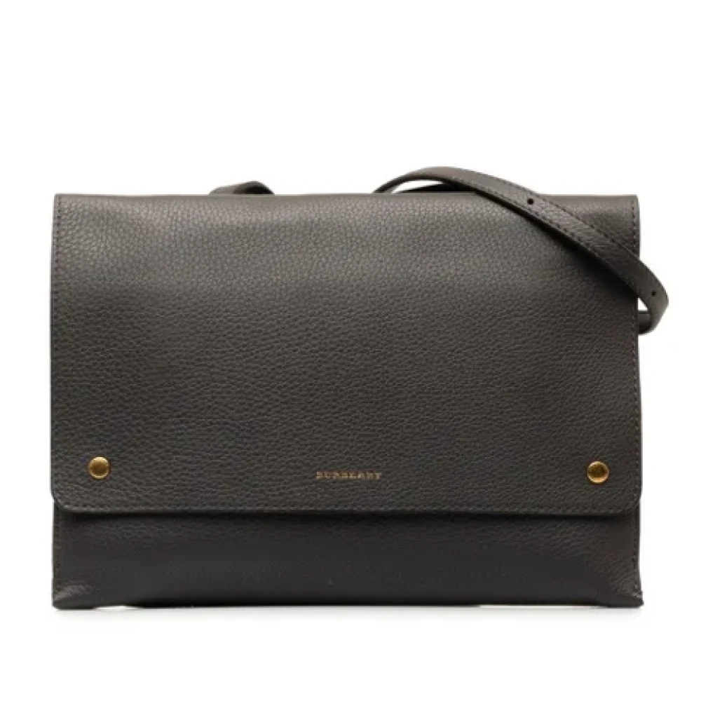 Burberry Vintage Pre-owned Fabric shoulder-bags Black Dames