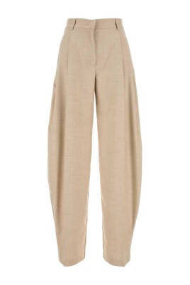 beige-stretch-polyester-blend-pant