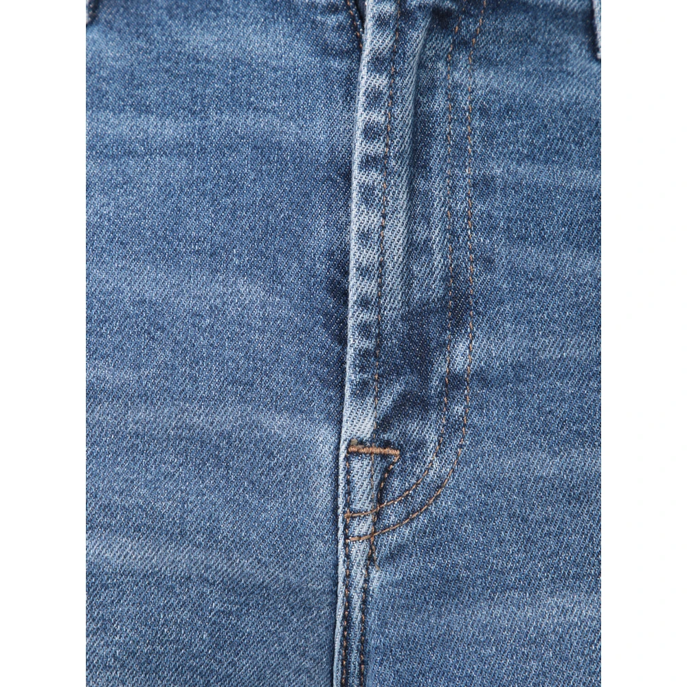 7 For All Mankind Wijde Jeans Denim Blue Dames