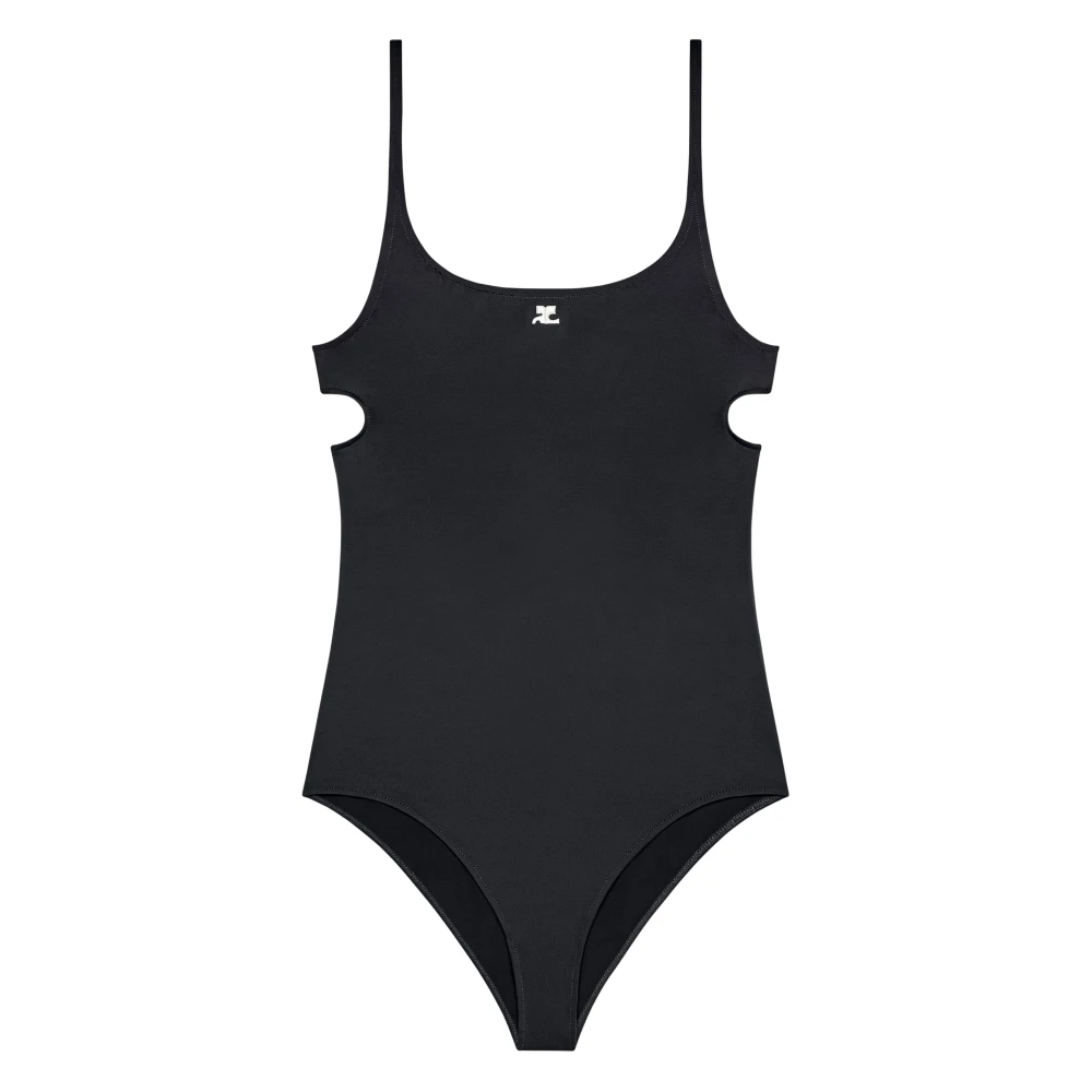 Courrèges Women's Black Swimsuits, M, Cut-Out One-Piece