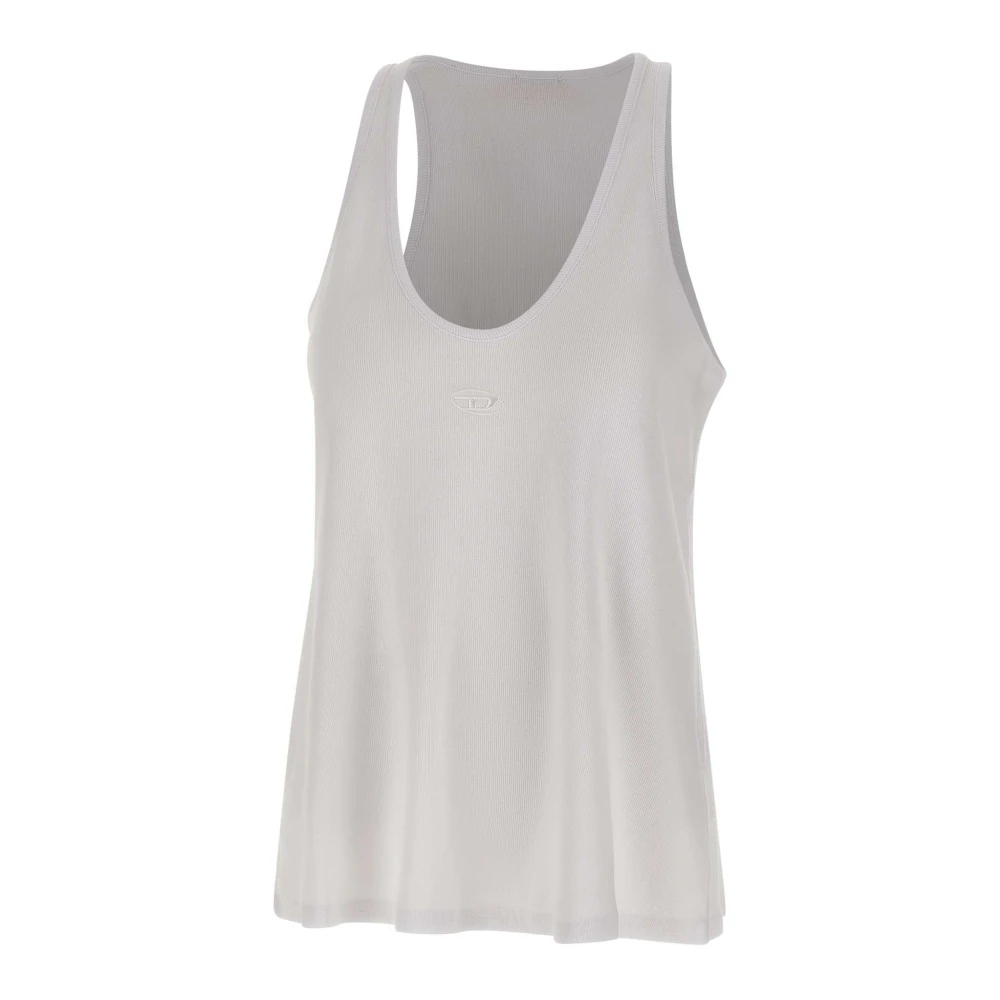 Diesel Vrouw Wit Tops Dames, S, Katoen, T-Ipsya Lkds Top