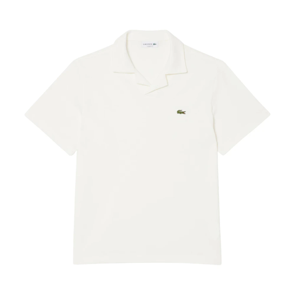 Lacoste Herr Vit Toppar S, Bomull, Klassisk Passform Bomull-Linne Piké