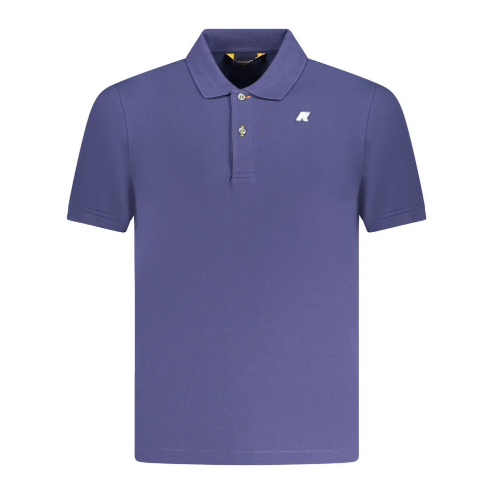 K-Way Men's Blue Short Sleeve Polo