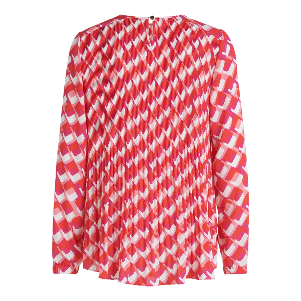 Betty Barclay Geplooide Slipblouse Red Dames
