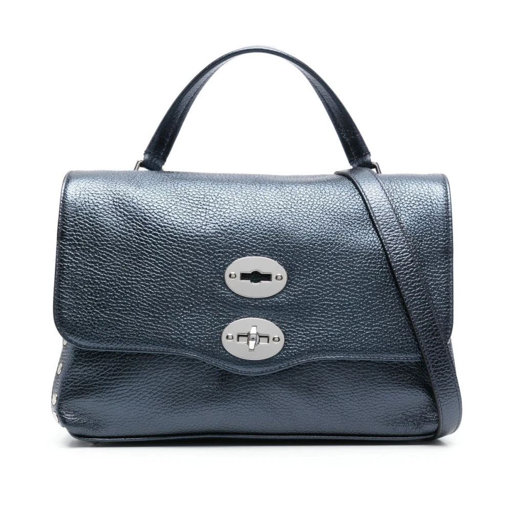 Zanellato Marineblauwe Crossbody Tas met Bovenhandvat Blue Dames