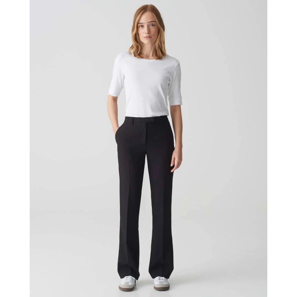 Opus Stijlvolle Meggieh Broek Black Dames