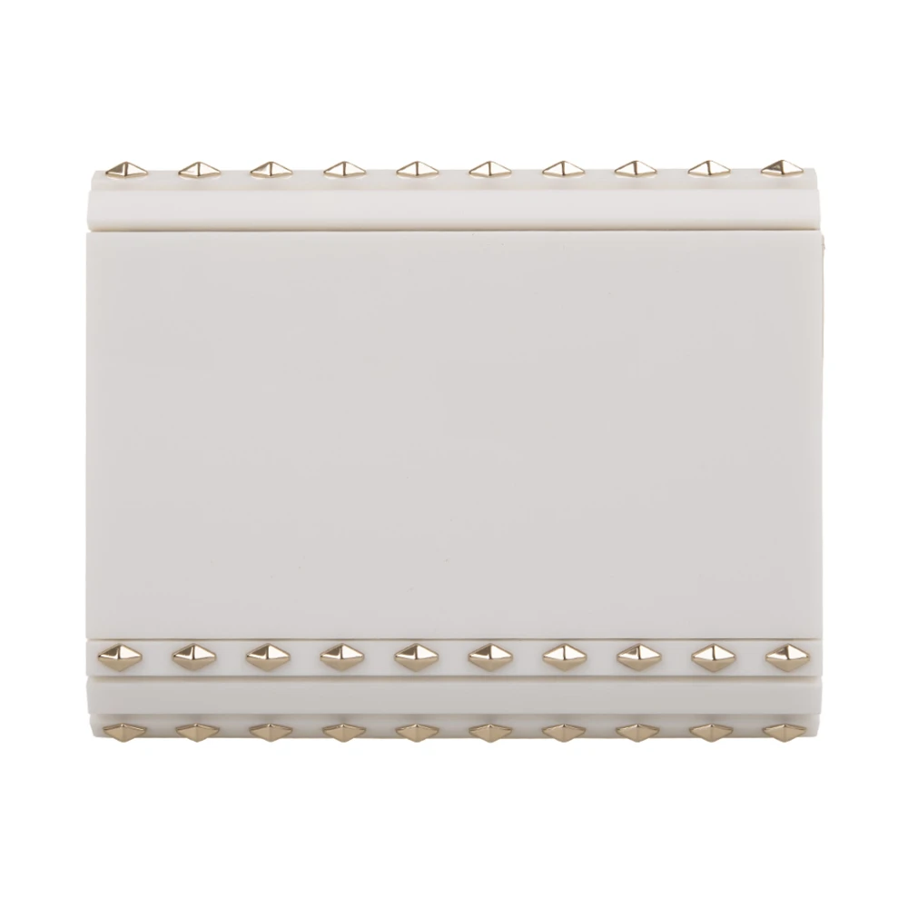 Jimmy Choo Witte Candy Compact Clutch Tas White Dames